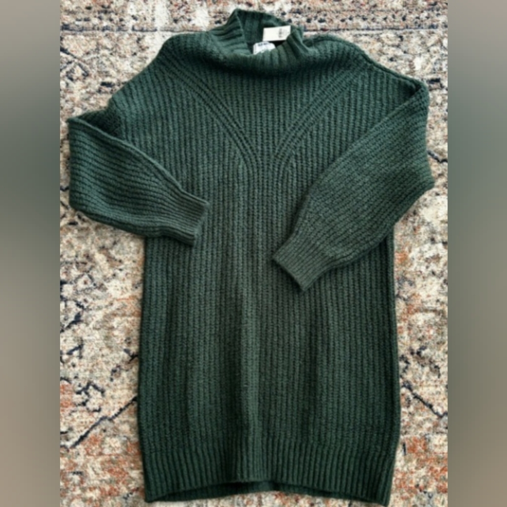 Mock Neck Sweater Dress